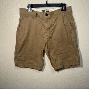 Old Navy Men's Tan Chino Shorts Size 32 Casual Summer